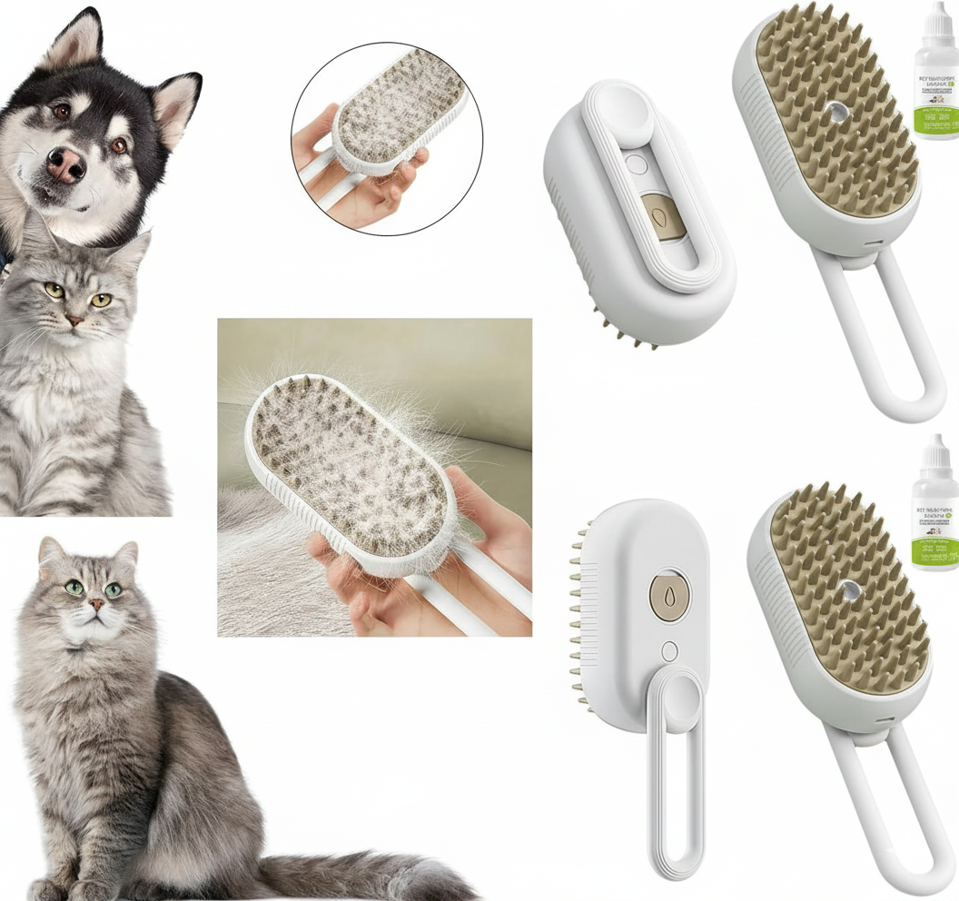Cepillo  Peluvapor Para Mascotas