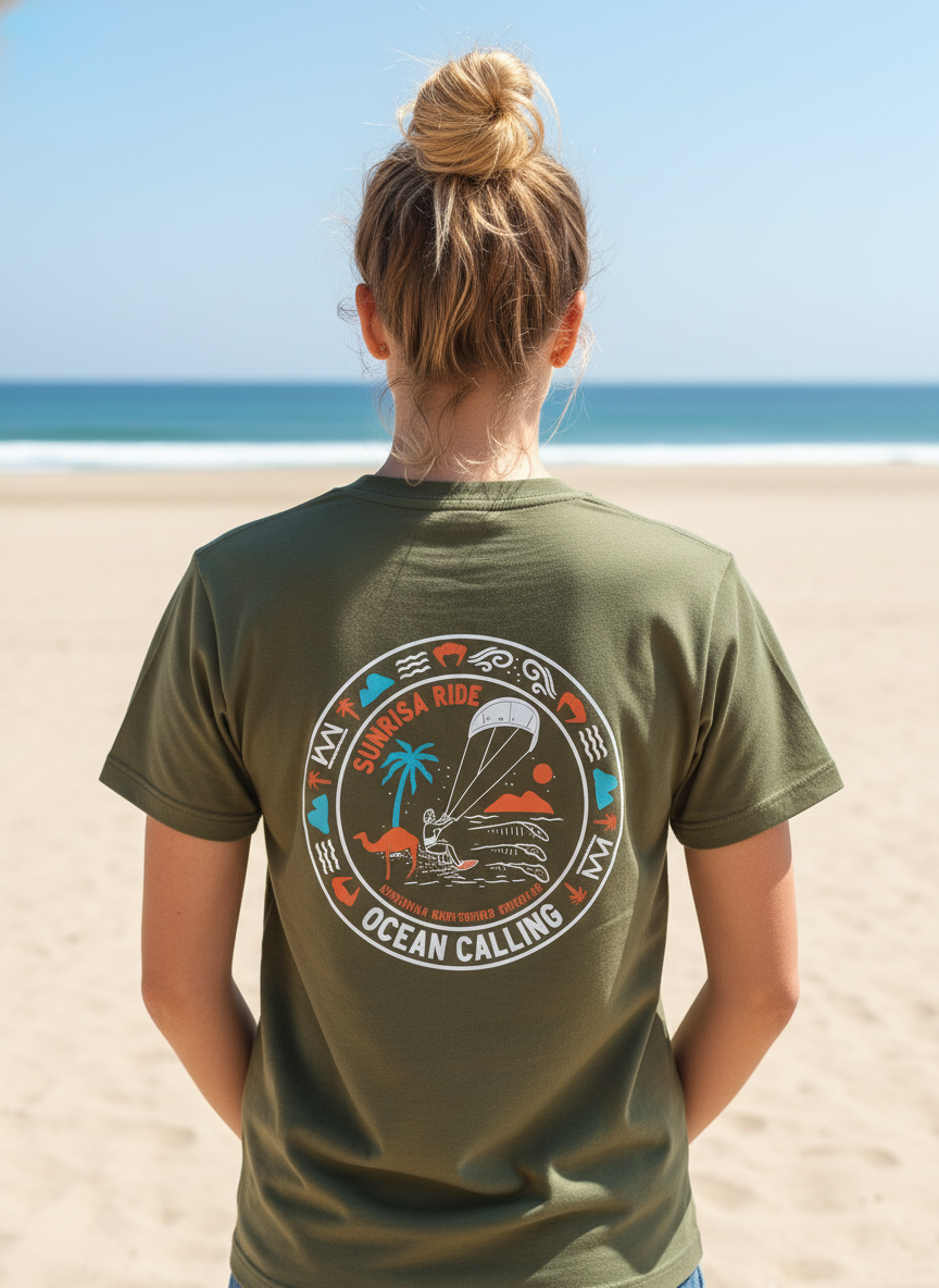 Camiseta 100% Algodón Premium - Sea Horizon