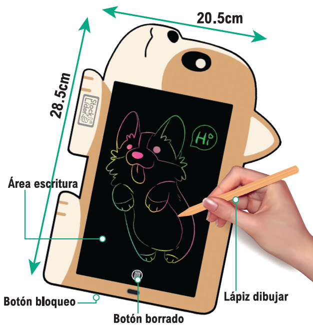 Pizarra mágica LCD 9 pulgadas