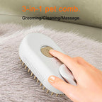 Cepillo Vapor Para Mascotas Naranja